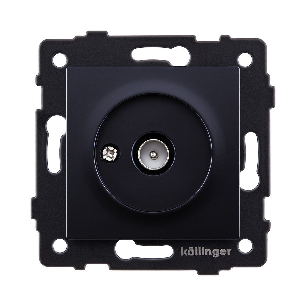 Розетка TV (папа), черный Kollinger REA-007BK для Aspekt, Eleganz, Reflex