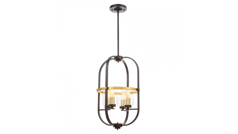 Подвесная люстра Lumina Deco Monterey LDP 1141-4 BK+MD