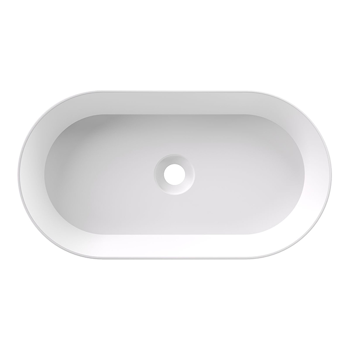 Alice Spy Oval Раковина 65x36х12см., накладная, без отв., цвет: белый матовый