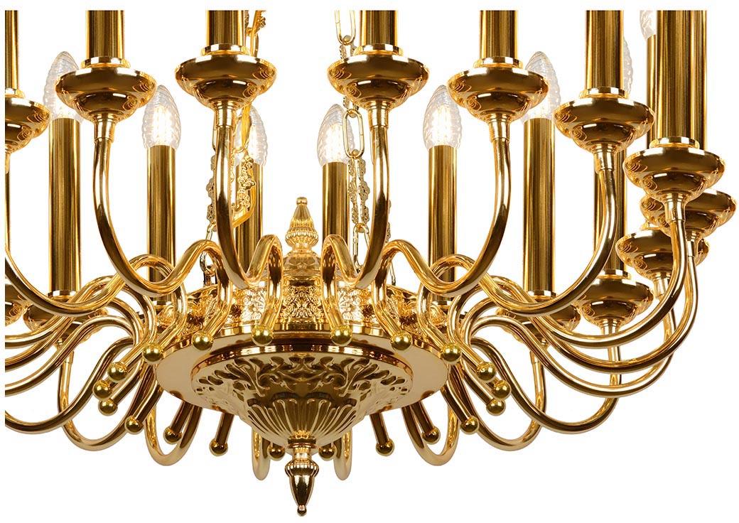 Подвесная люстра iLamp Louvre MD8551-20 GD