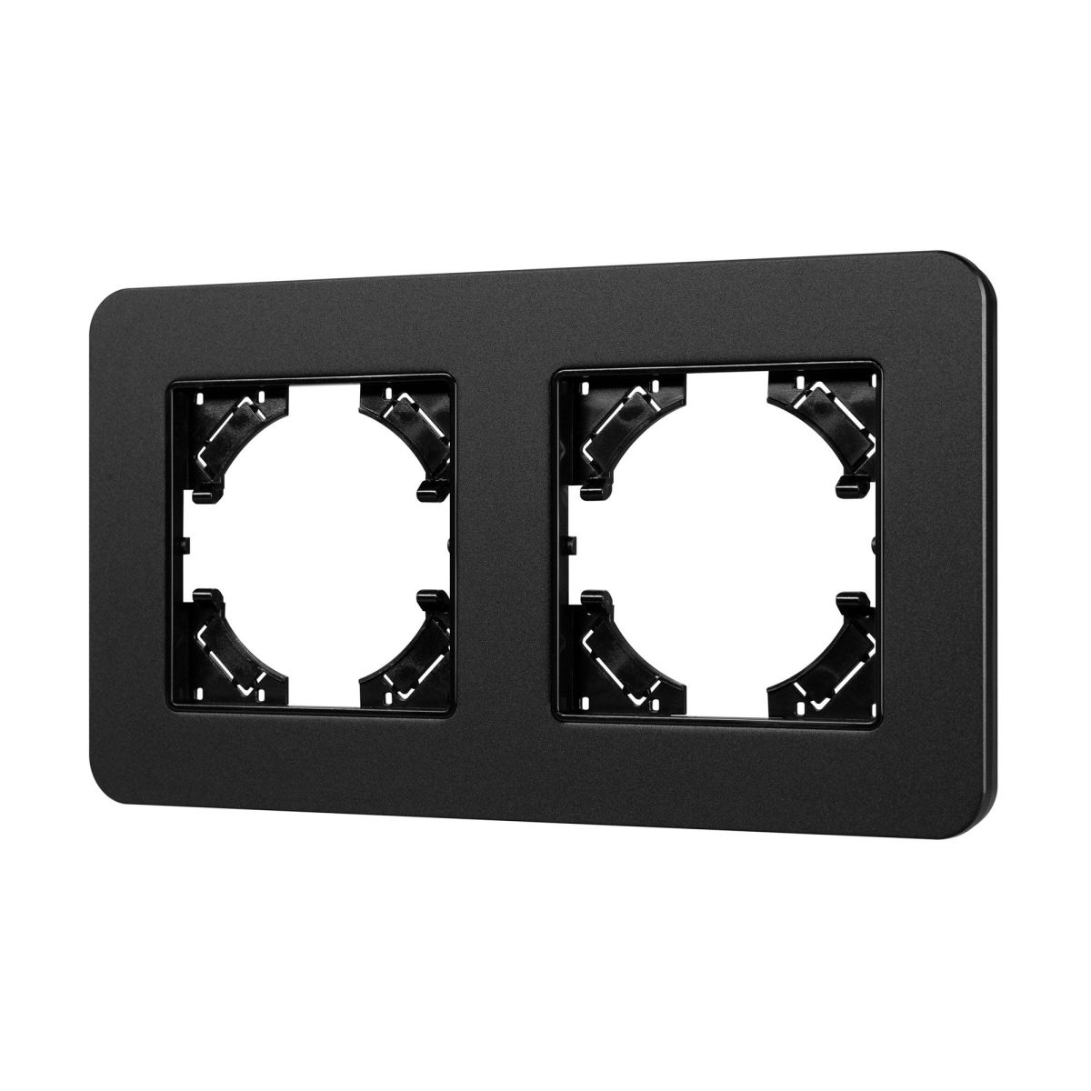 Рамка на 2 поста алюминиевая Arlight FRM-AKIRY-SFAL-2-BK 049738