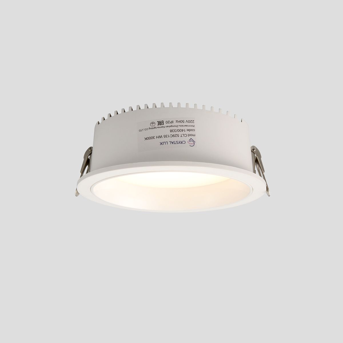Встраиваемый светильник Crystal Lux CLT 529C135 WH 3000K