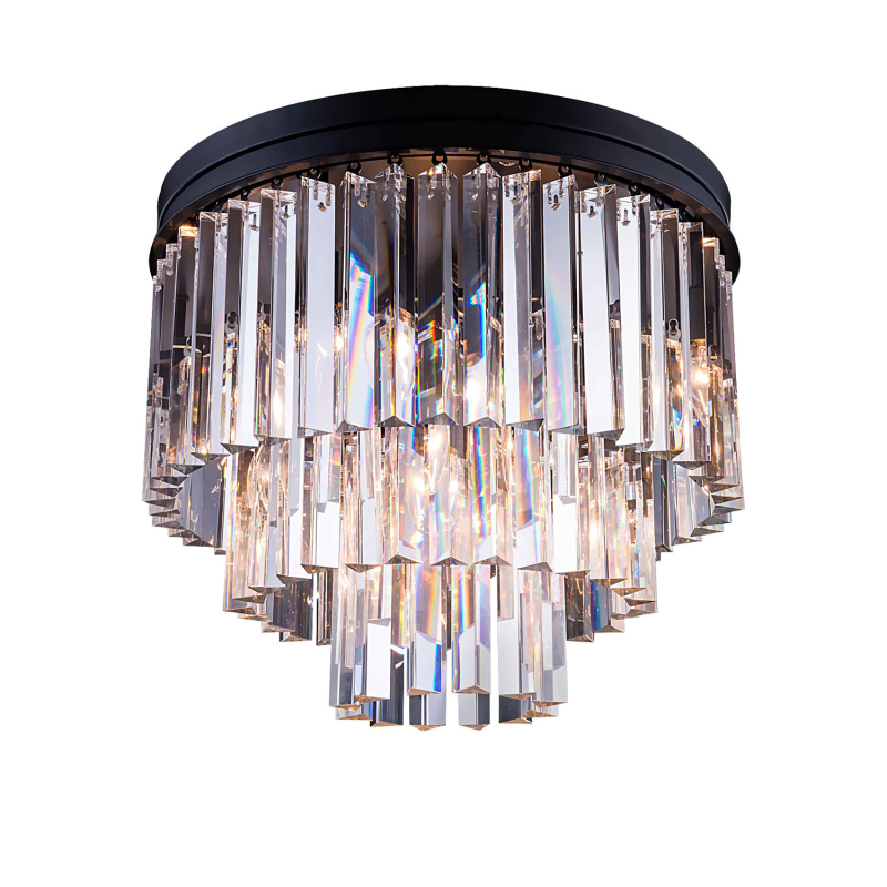 Потолочная люстра Delight Collection 1920s Odeon 771131 (KR0387C-6/P black/clear)