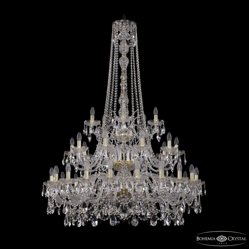 Подвесная люстра Bohemia Ivele Crystal 1411/20+10+5/400/h-158/3d G