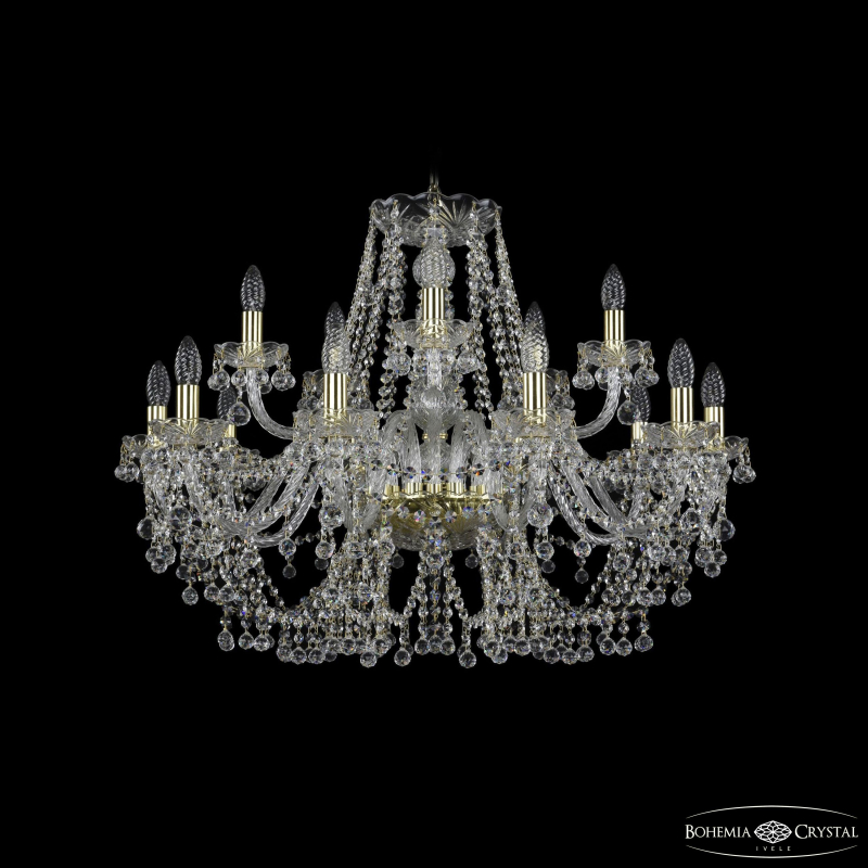 Подвесная люстра Bohemia Ivele Crystal 1409/10+5/300 G