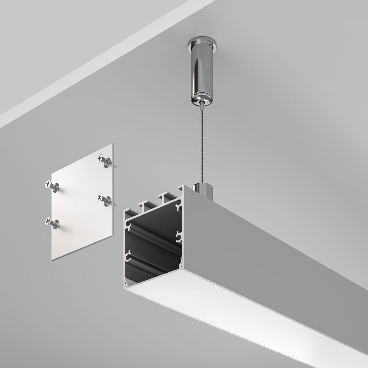 Алюминиевый профиль Maytoni Led strip ALM-3535B-S-2M