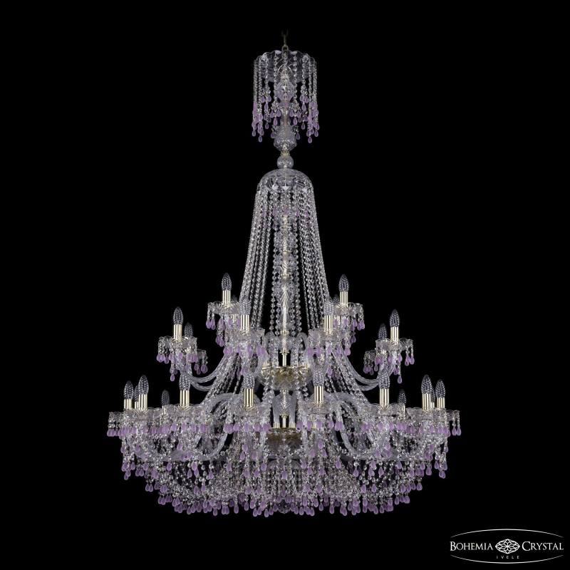 Подвесная люстра Bohemia Ivele Crystal 1410/16+8+4/400/XL-162/2d G V7010