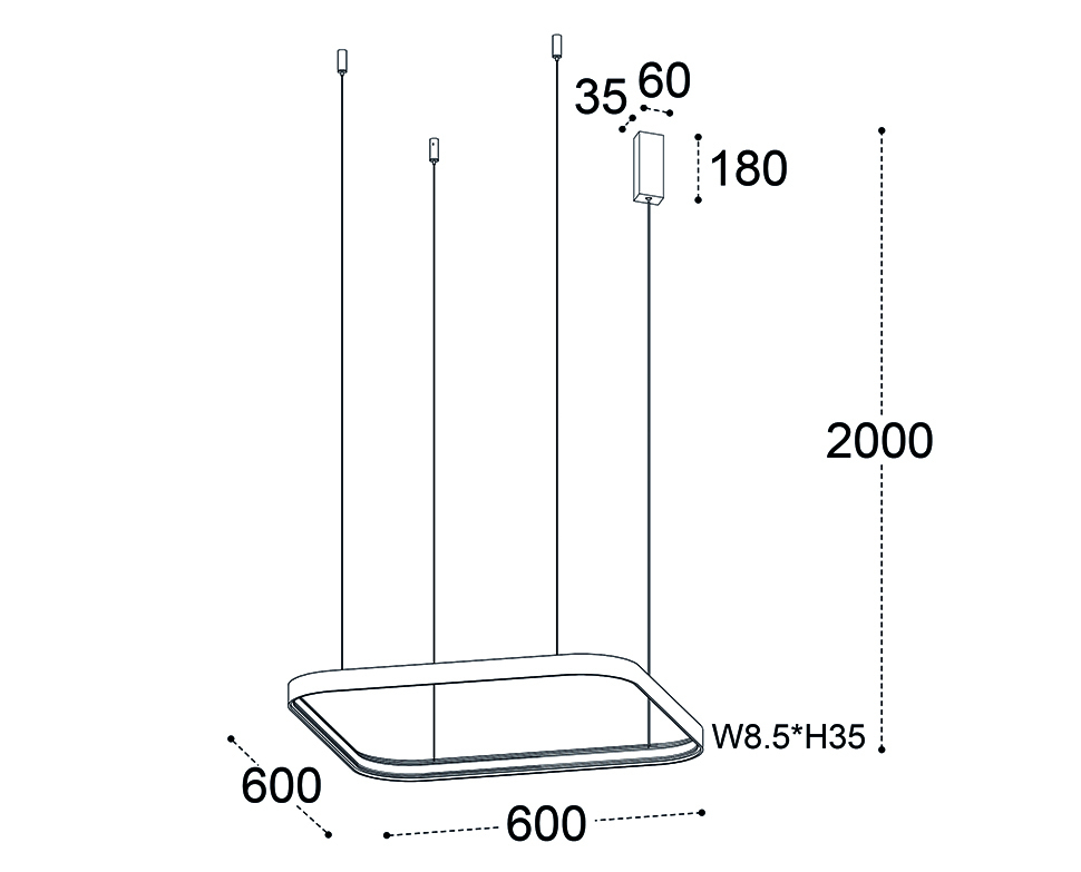 Подвесная люстра Italline IT013-6031 white 3000K