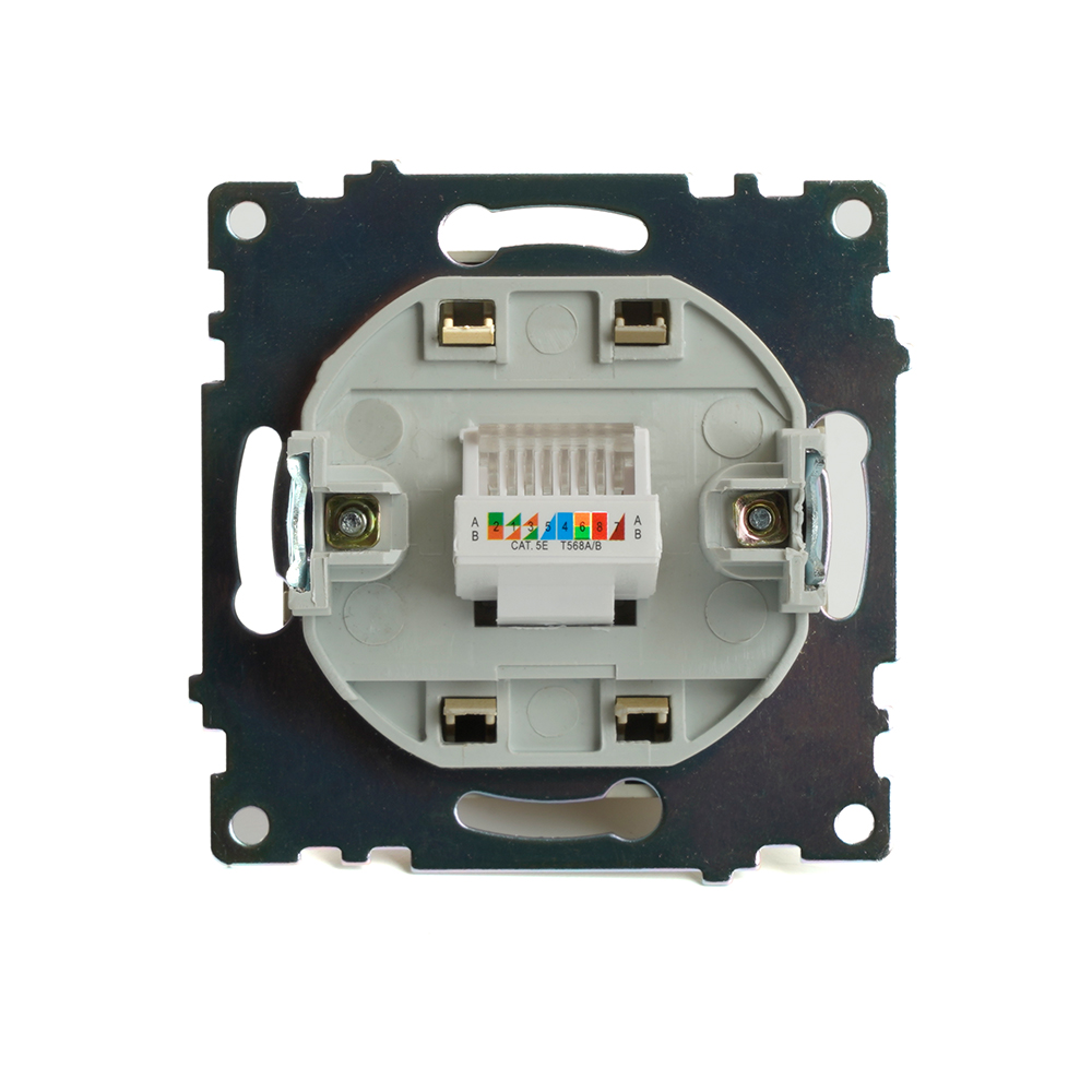 Розетка компьютерная 1-местная RJ-45 Stekker Катрин GLS00-7107-08 49227