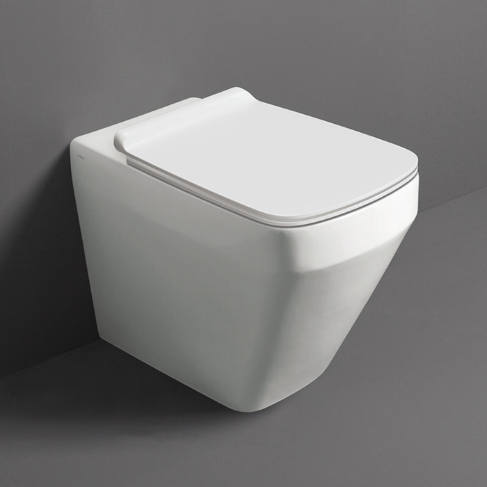 Simas Baden Baden Унитаз приставной безободковый 56х36 см, слив универсальный, цвет: белый
