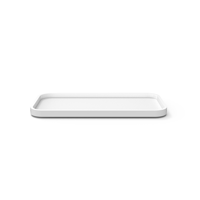 Decor Walther Stone Tab L Поднос, цвет: Белый матовый