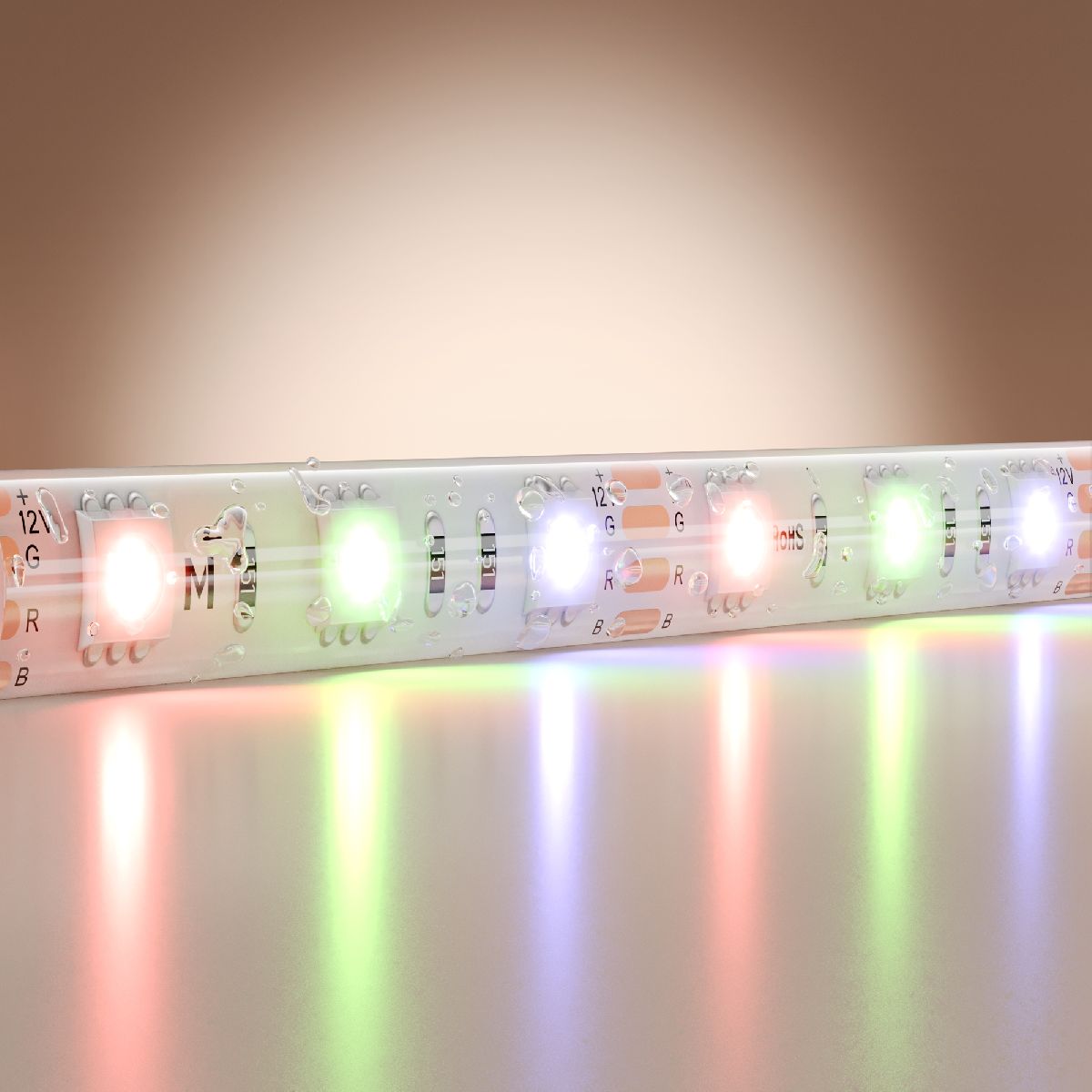 Светодиодная лента Maytoni Base 12В 5050 14,4Вт/м RGB 5м IP65 201196