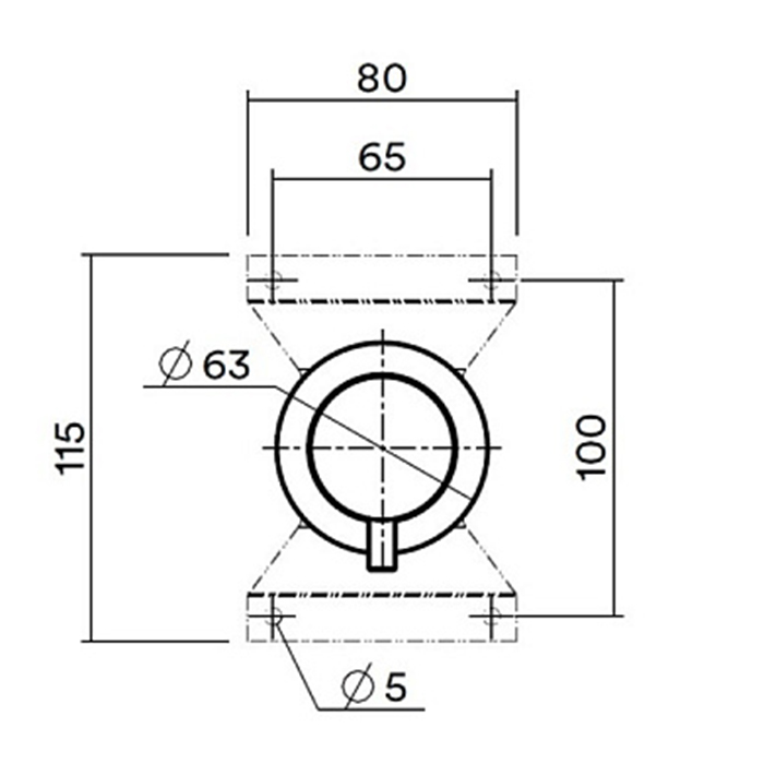 QuadroDesign Source/Ottavo IN044AS Встраиваемая часть переключателя из стены на 2 потребителя, цвет brushed stainless steel