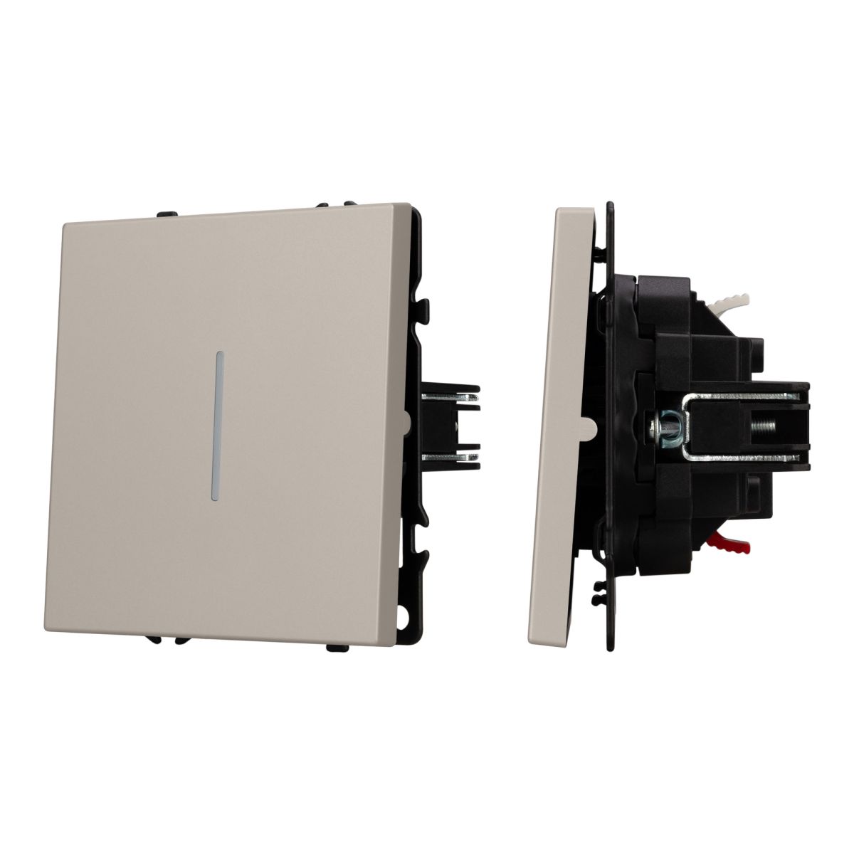 Механизм выключателя одноклавишный проходной Arlight LED SWT-NOBE-MKP1-SFPL-L-CA (230V, 10A) 059430