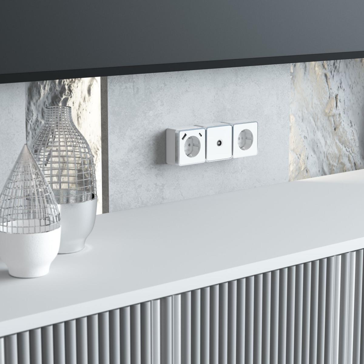 Розетка с заземлением, шторками и USB Werkel Gallant 4690389179594 W5071701 a057698