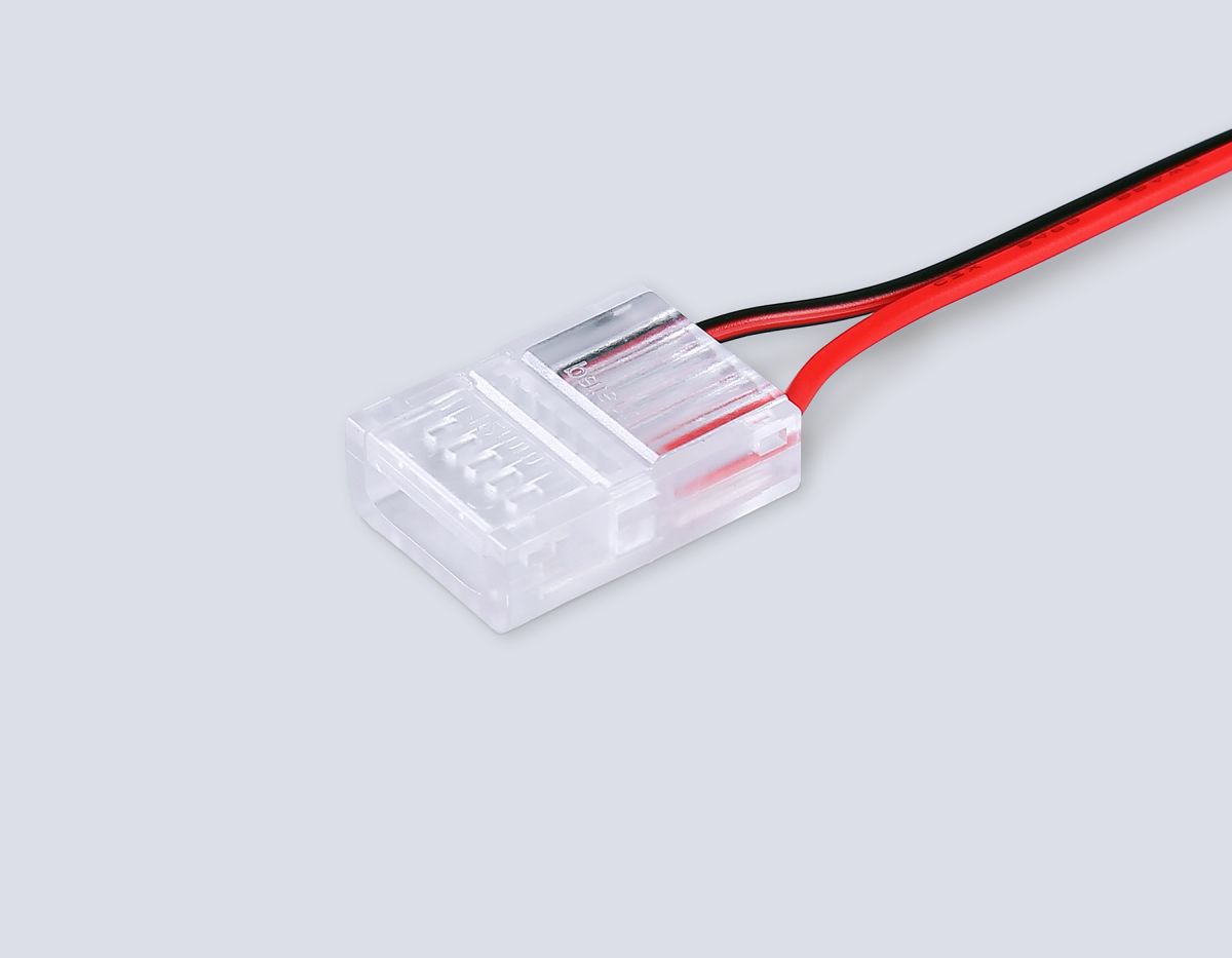 Соединитель гибкий односторонний Ambrella Light Illumination COB 12/24V для лент 12mm (2 конт.) (10шт. в комплекте) GS7378