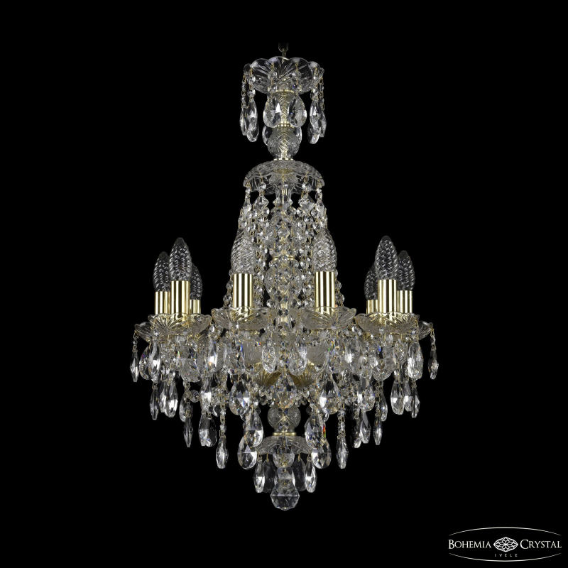 Подвесная люстра Bohemia Ivele Crystal 1415/10/141/XL-66 G