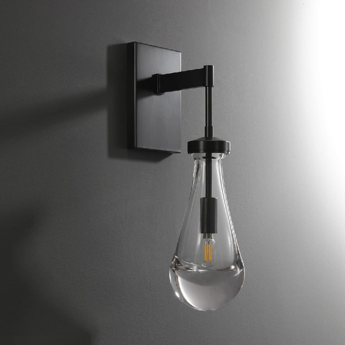 Бра DeLight Collection Raindrop MT9093-1W black brushed gold