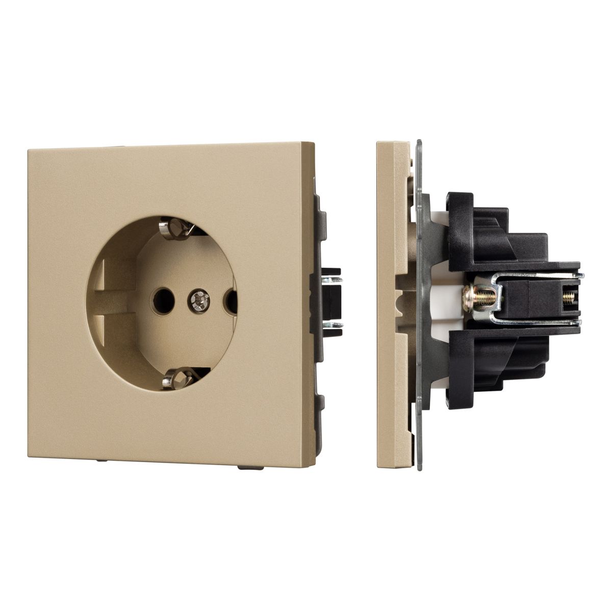 Механизм электрической розетки Arlight SCT-TENDO-MEU1-SFPL-GD (230V, 16A) 054639