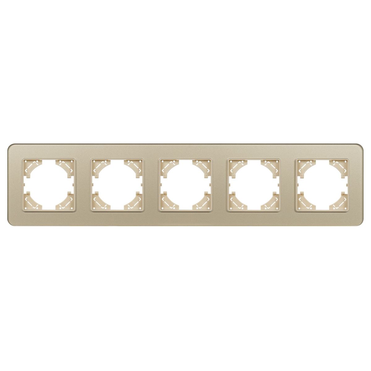 Рамка на 5 постов стеклянная Arlight FRM-OMALI-GS-5-GD 049707