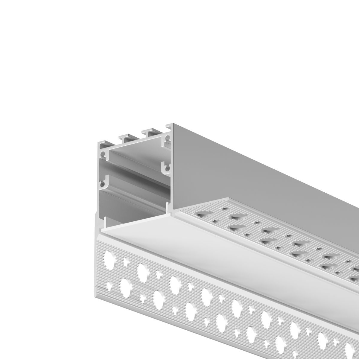 Алюминиевый профиль встраиваемый скрытого монтажа 59x59 Maytoni Led Strip ALM-5959-S-2M 636014