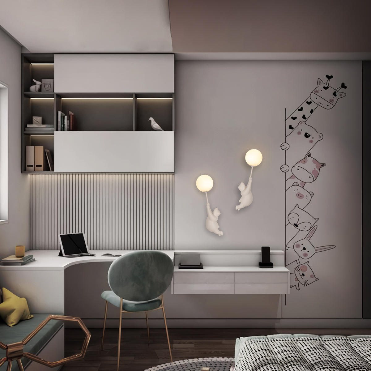 Настенный светильник Loft IT Teddy 10030W/B