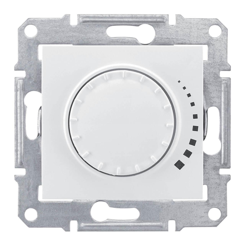 Диммер поворотный емкостный проходной Schneider Electric Sedna 60-500W SDN2200521