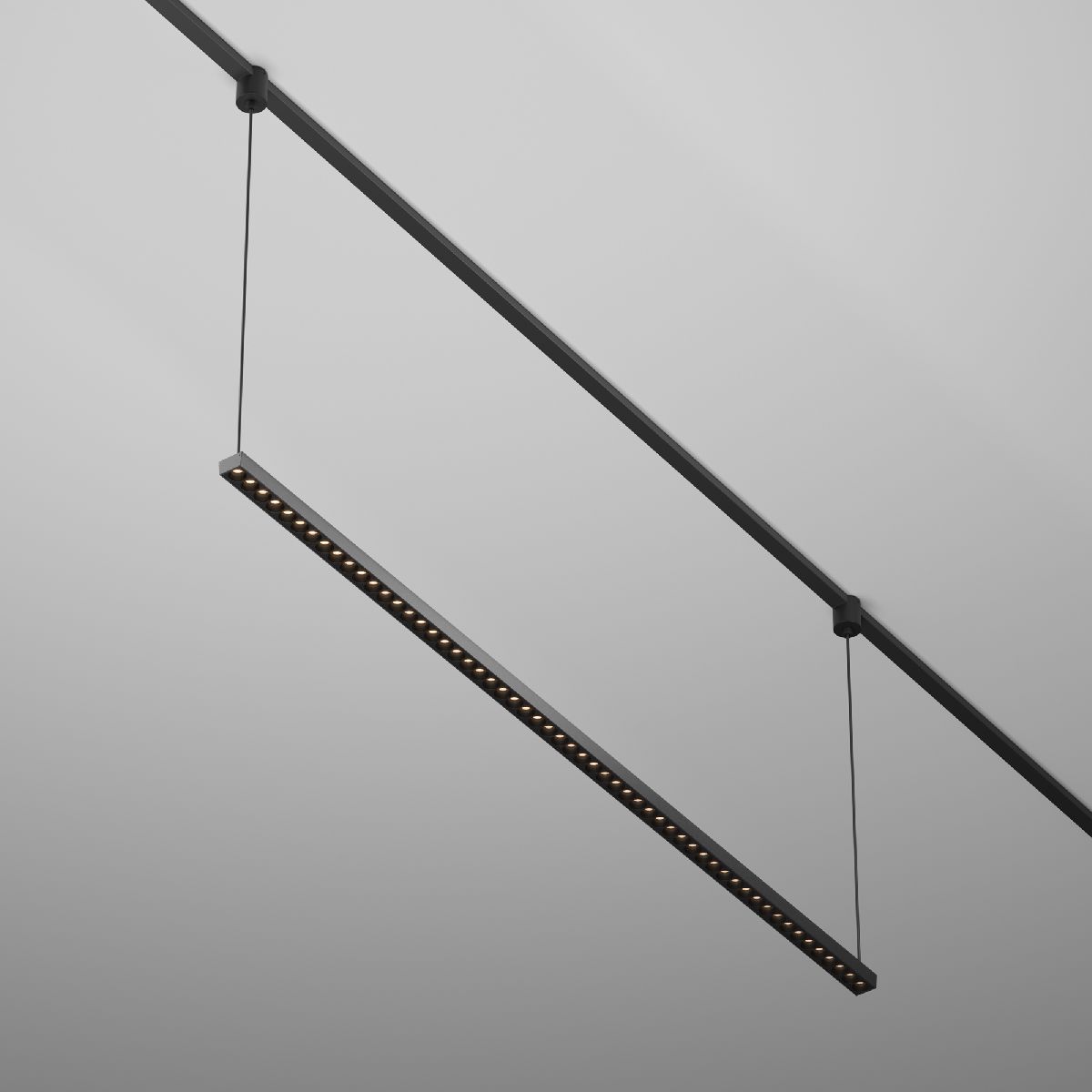 Трековый подвесной магнитный светильник Maytoni Points TR169-1-52W3K-M-B