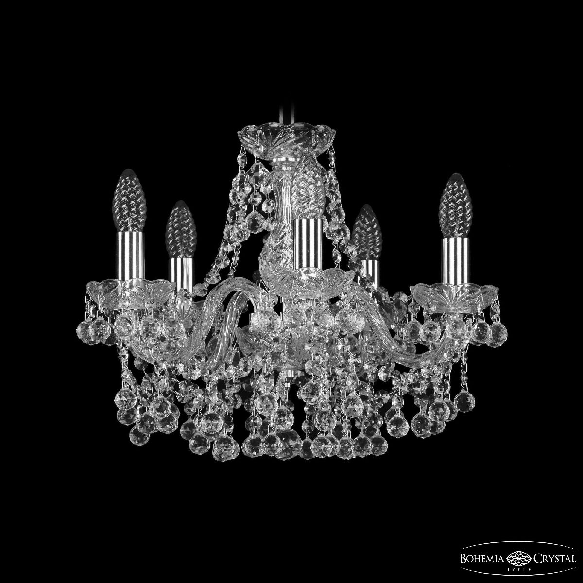 Подвесная люстра Bohemia Ivele Crystal 1409/5/141 Ni