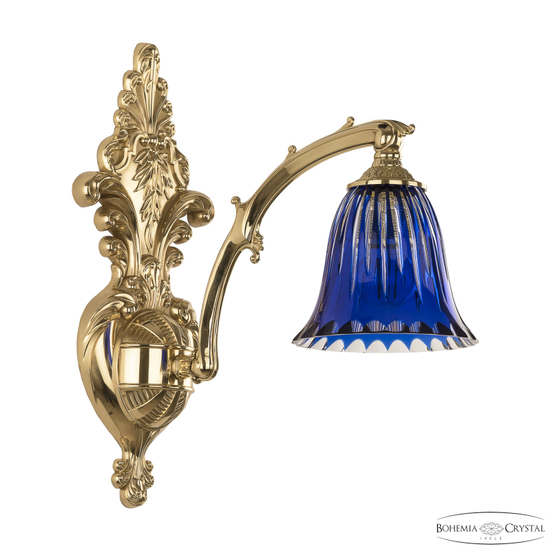 Бра Bohemia Ivele Crystal Verona 7211B15/1/210 G P2 D Clear-Blue/H-1K