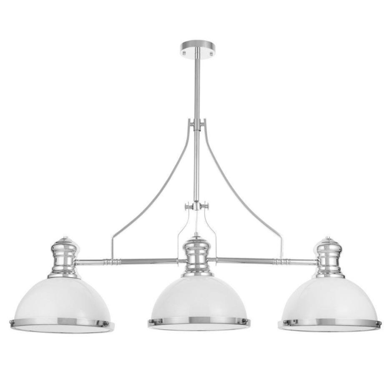 Подвесная люстра Lumina Deco Ettore LDP 710-3 WT+CHR