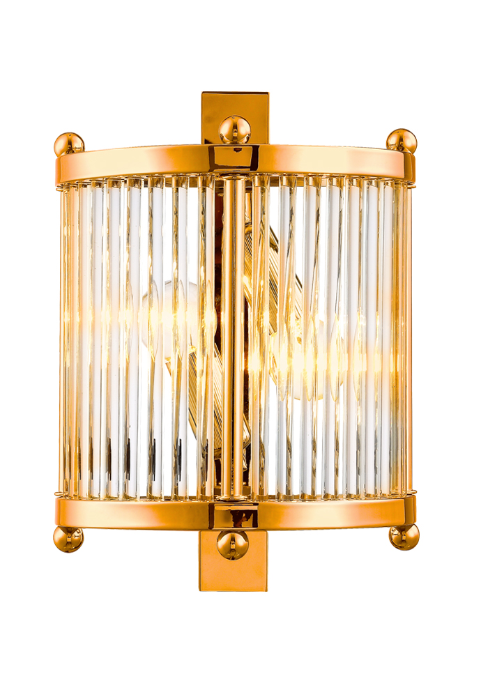 Настенный светильник Crystal Lux Tadeo TADEO AP2 GOLD/TRANSPARENTE