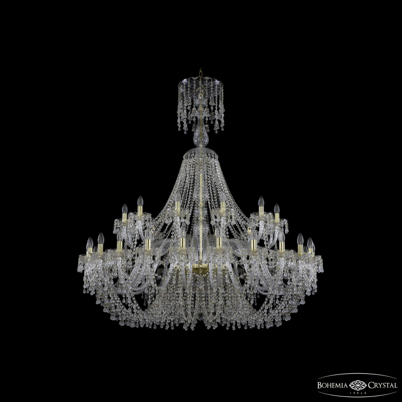 Подвесная люстра Bohemia Ivele Crystal 1410/24+12/530/XL-156 G V0300