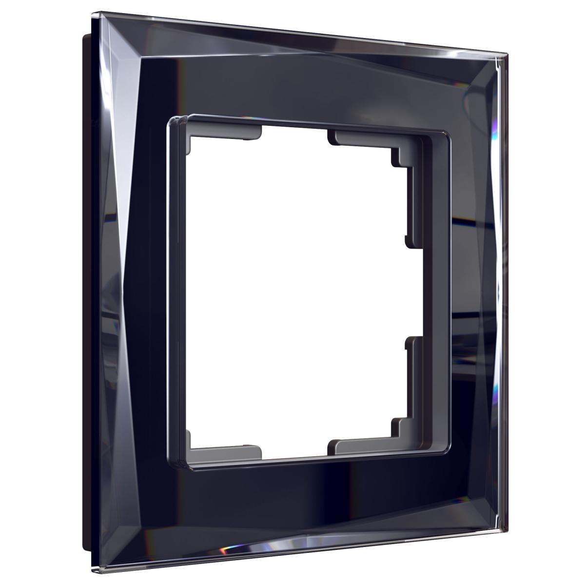 Рамка на 1 пост Werkel Diamant черный W0011208 4690389158797