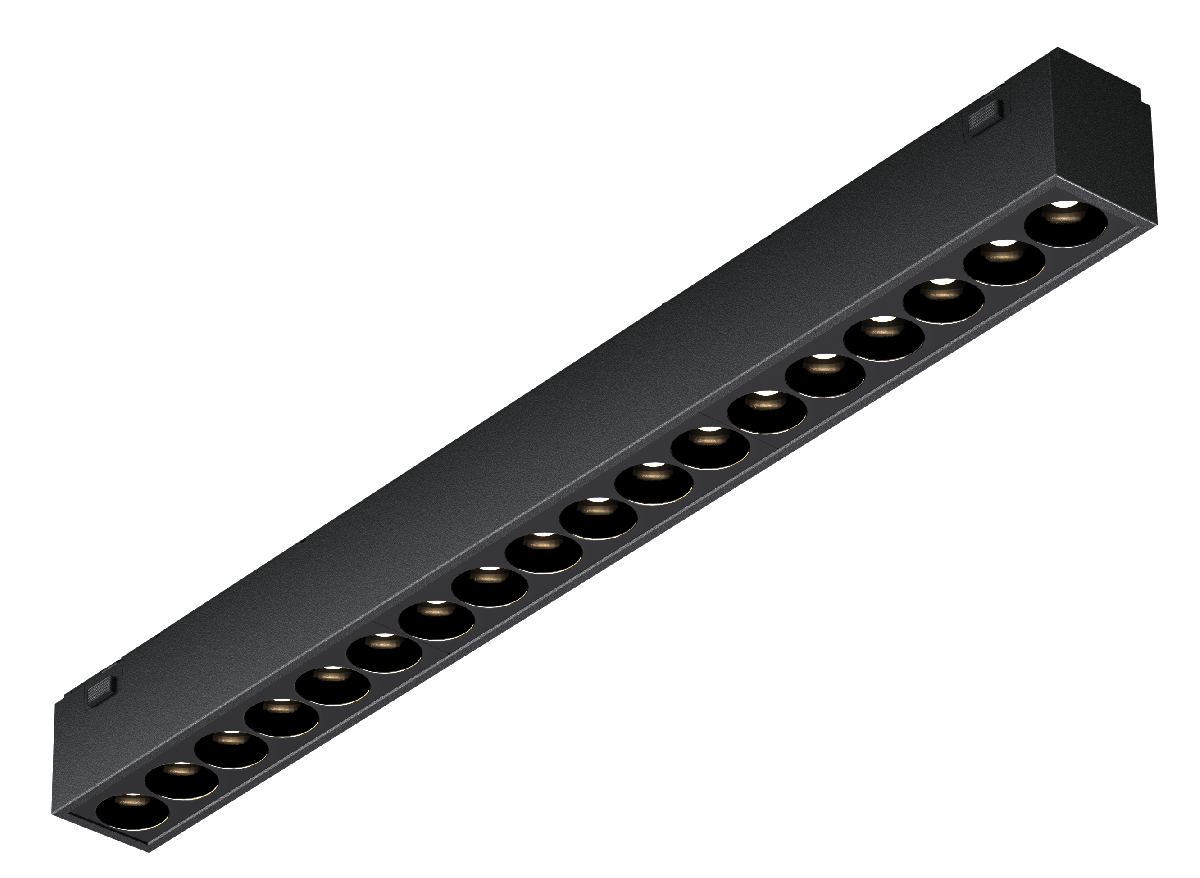 Трековый магнитный светильник iLedex Vision SMART 4825-039-L293-18W-36DG-BK