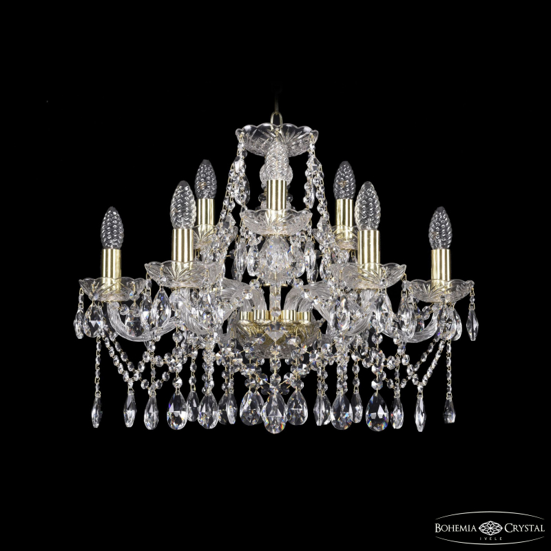 Подвесная люстра Bohemia Ivele Crystal 1413/6+3/200 G