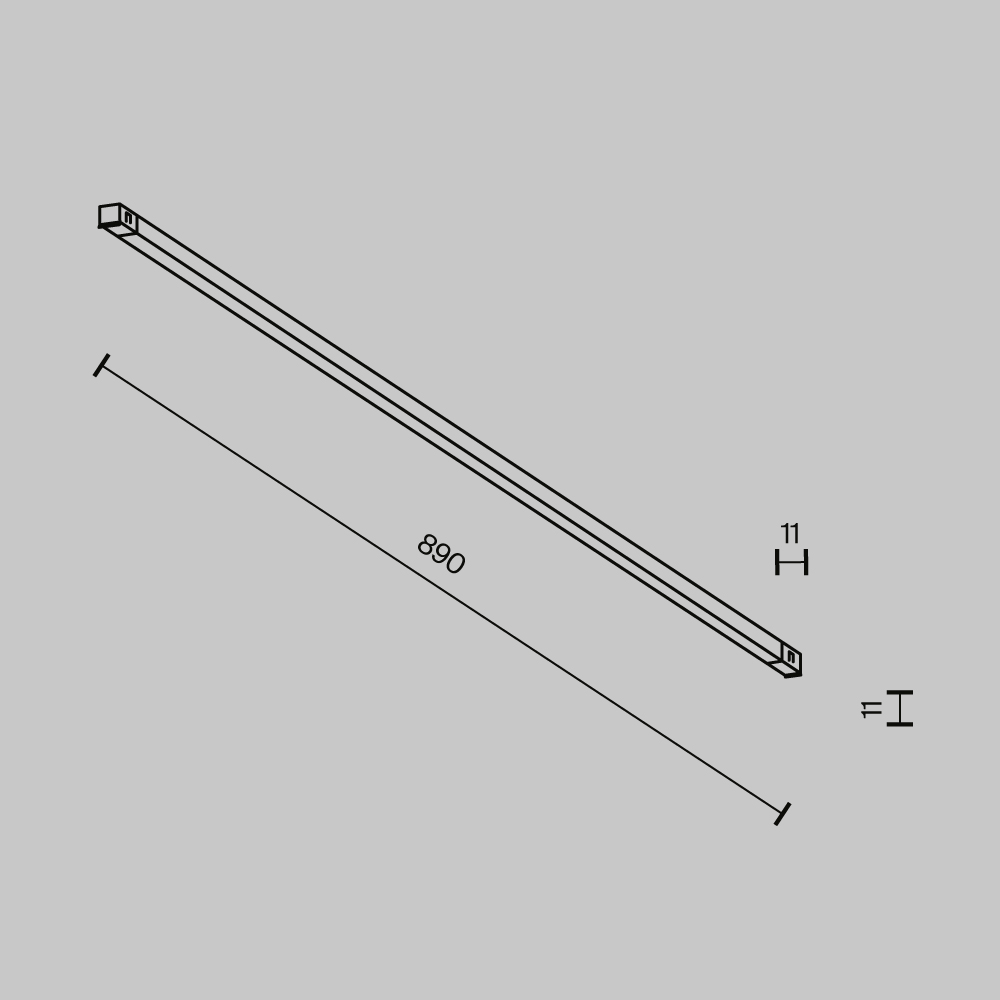Трековый светильник Maytoni Technical Exility X TR240-2-18W4K-B
