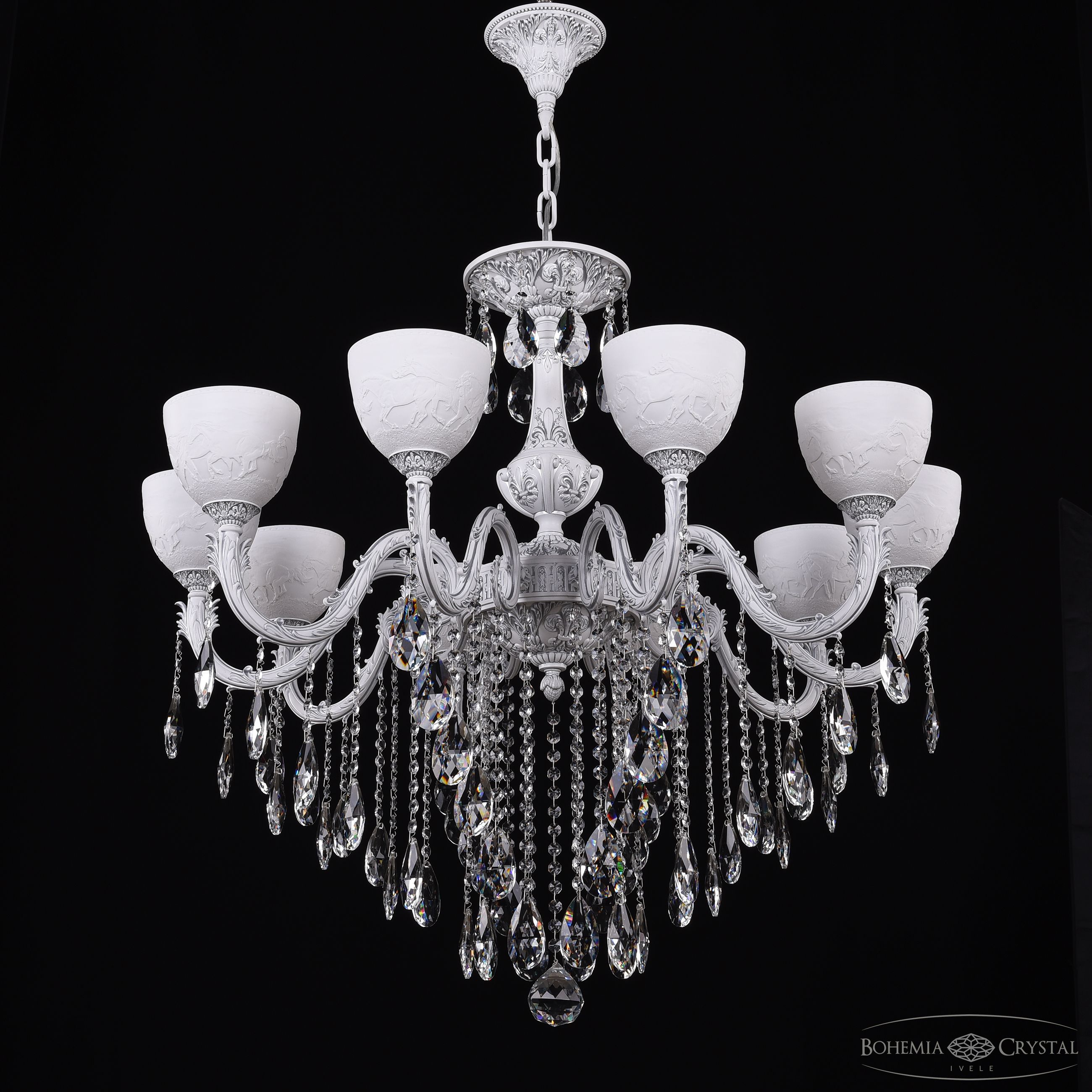 Подвесная люстра Bohemia Ivele Crystal AL79101/10/300 B WMN P1 U Horse