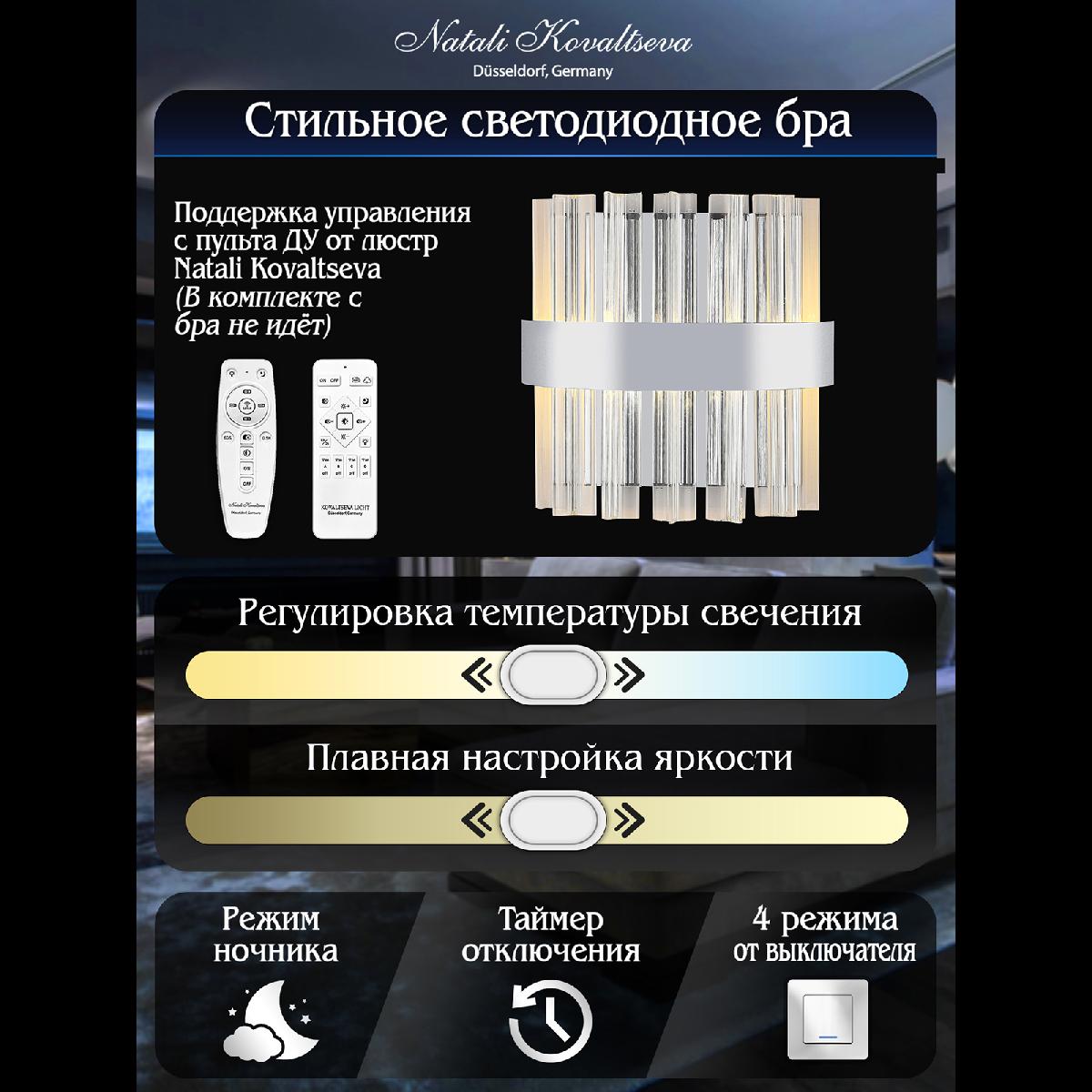 Настенный светильник Natali Kovaltseva Royalton LED LAMPS 81126/1W
