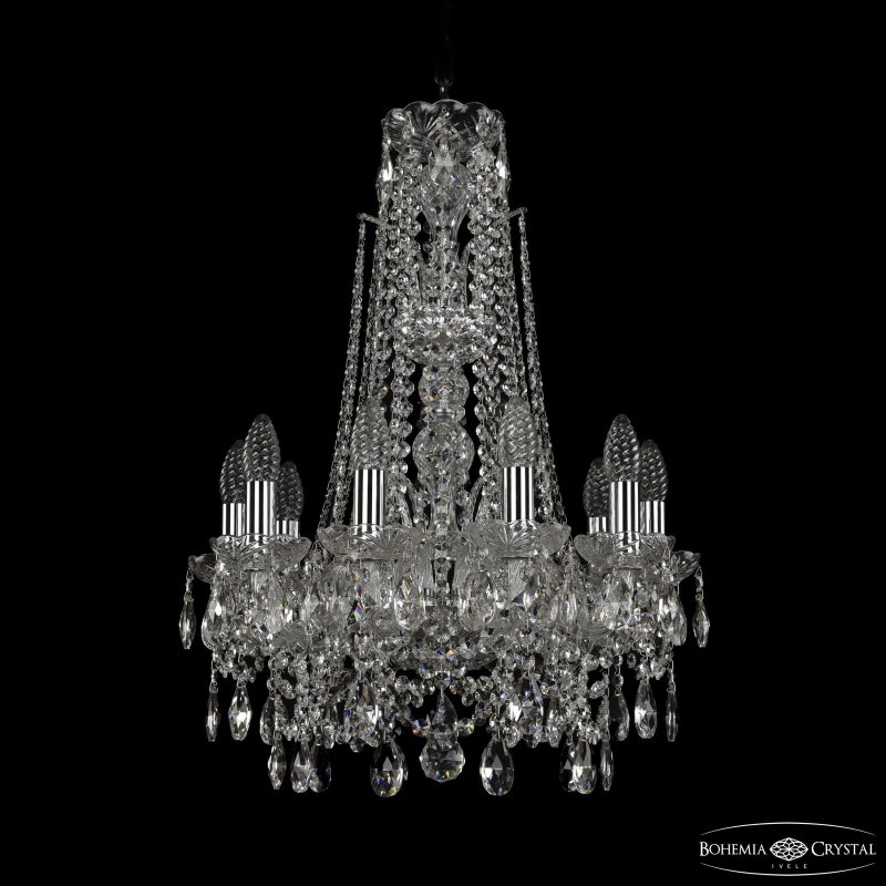 Подвесная люстра Bohemia Ivele Crystal 1411/10/141/XL-66 Ni