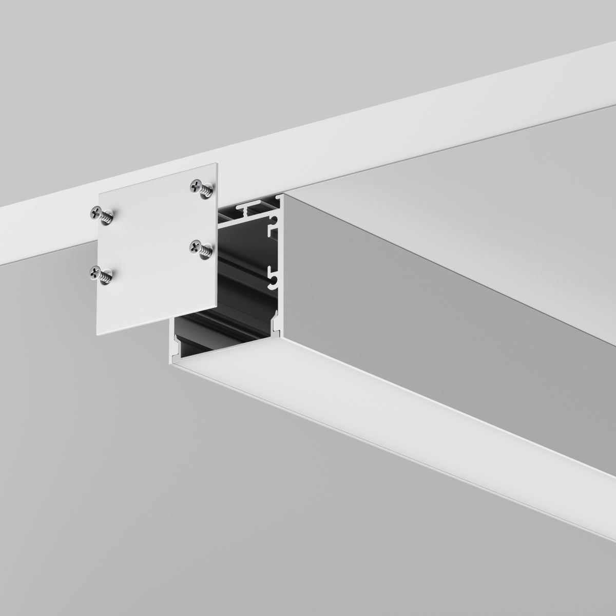 Алюминиевый профиль накладной-подвесной 35x35 Maytoni Led Strip ALM-3535BT-S-3M 633002