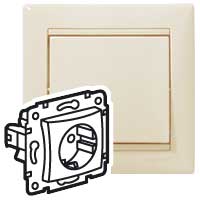 Розетка с/з со шторками Legrand Valena Classic 695613