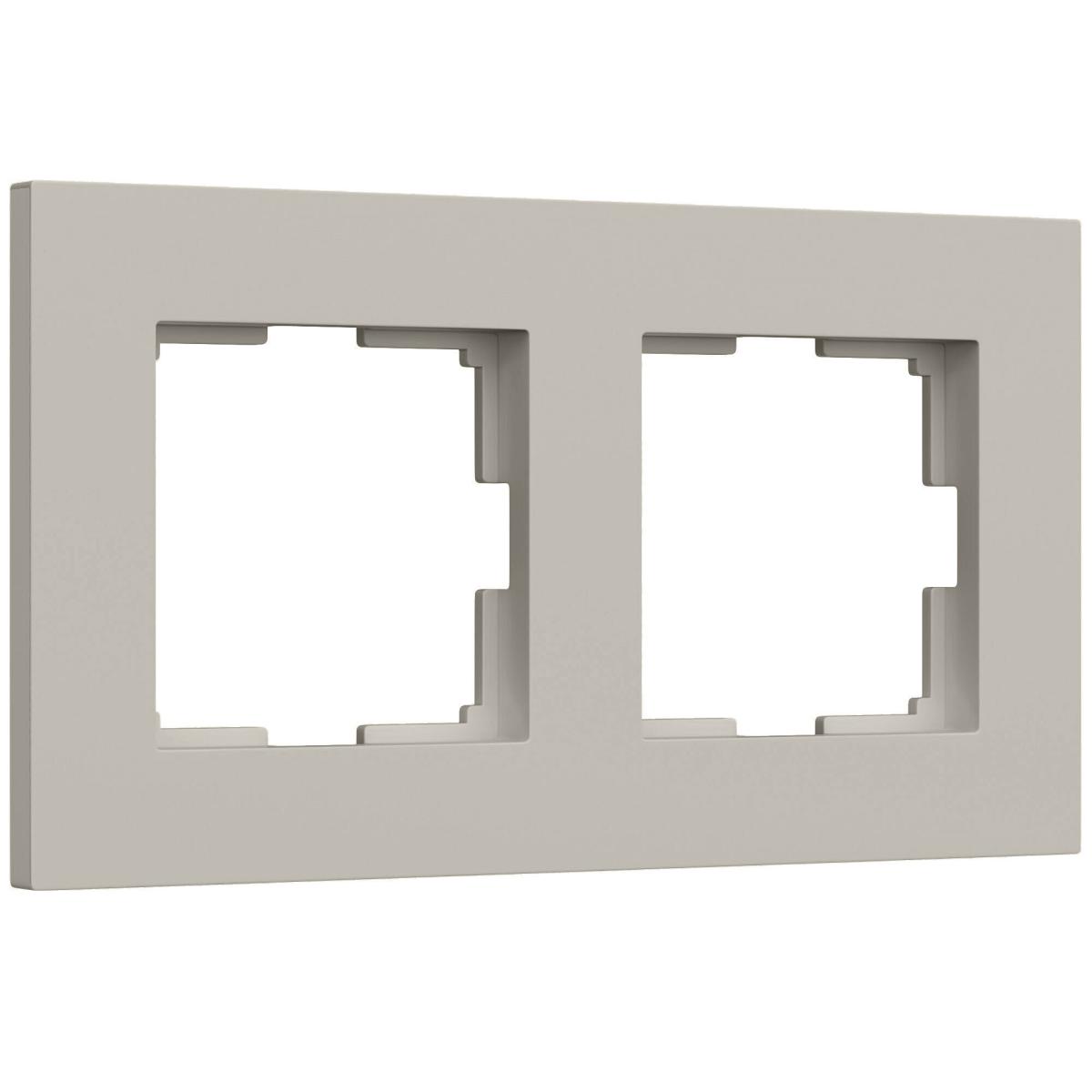 Рамка на 2 поста Werkel Slab (дымчатый софт) W0022917 4690389218415 a071621