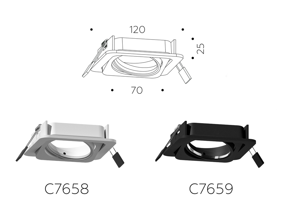 Корпус светильника Ambrella Light DIY Spot C7658