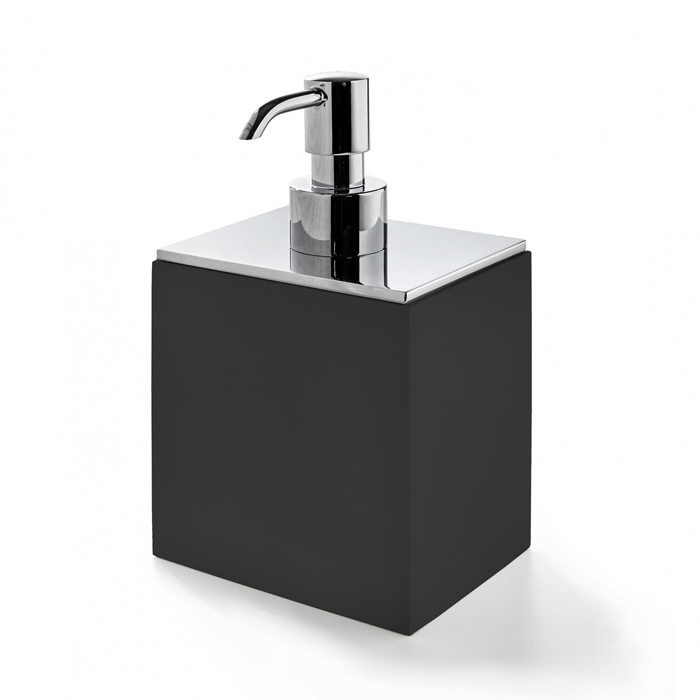 3SC BeMood Black Дозатор настольный 10хh16,5х8 см, цвет: черный/хром