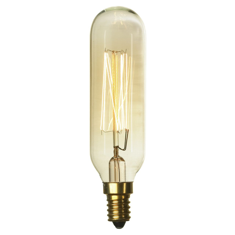 Лампа накаливания Lussole LOFT Е14 40W 2700K прозрачная GF-E-46