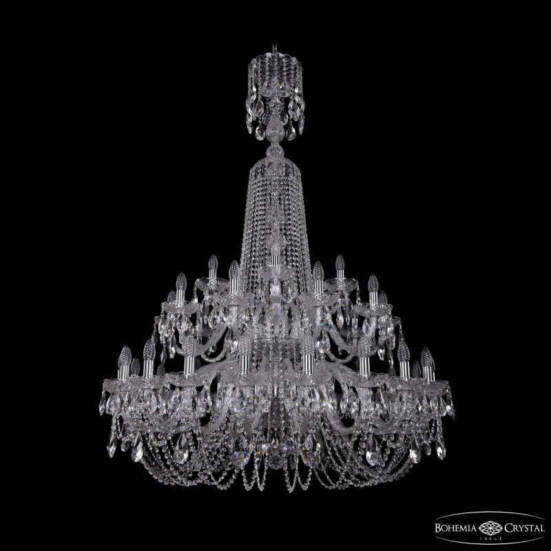 Подвесная люстра Bohemia Ivele Crystal 1402/20+10+5/400/XL-160/2d Ni
