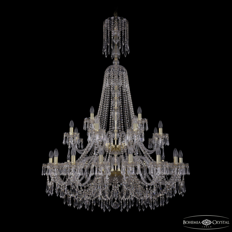 Подвесная люстра Bohemia Ivele Crystal 1403/16+8+4/400/XL-163/2d G