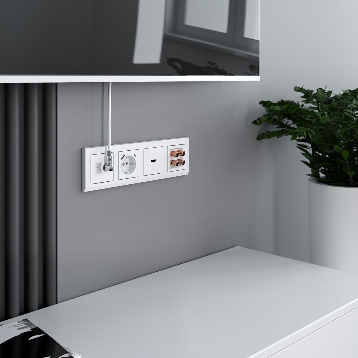 Розетка ТВ+Ethernet Werkel 4690389174414 W1181301