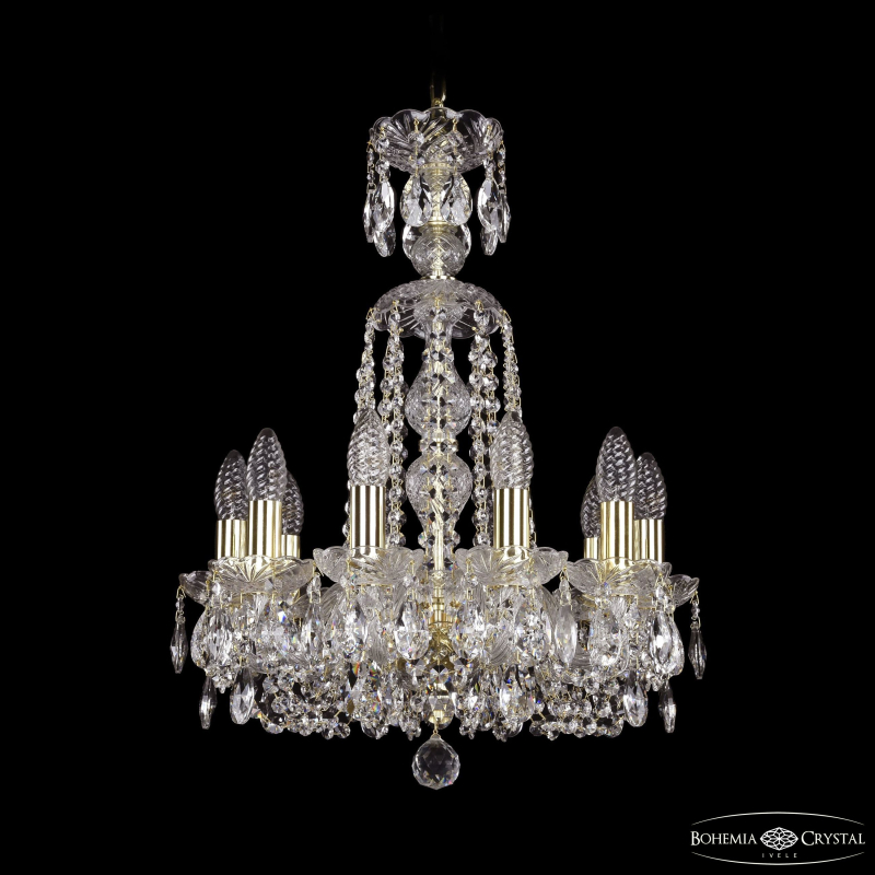 Подвесная люстра Bohemia Ivele Crystal 1402/10/141/XL-58 G